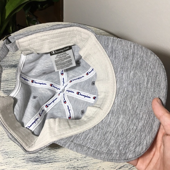 NWT Heathered Gray Champion Baseball Cap One Size - Picture 3 of 4